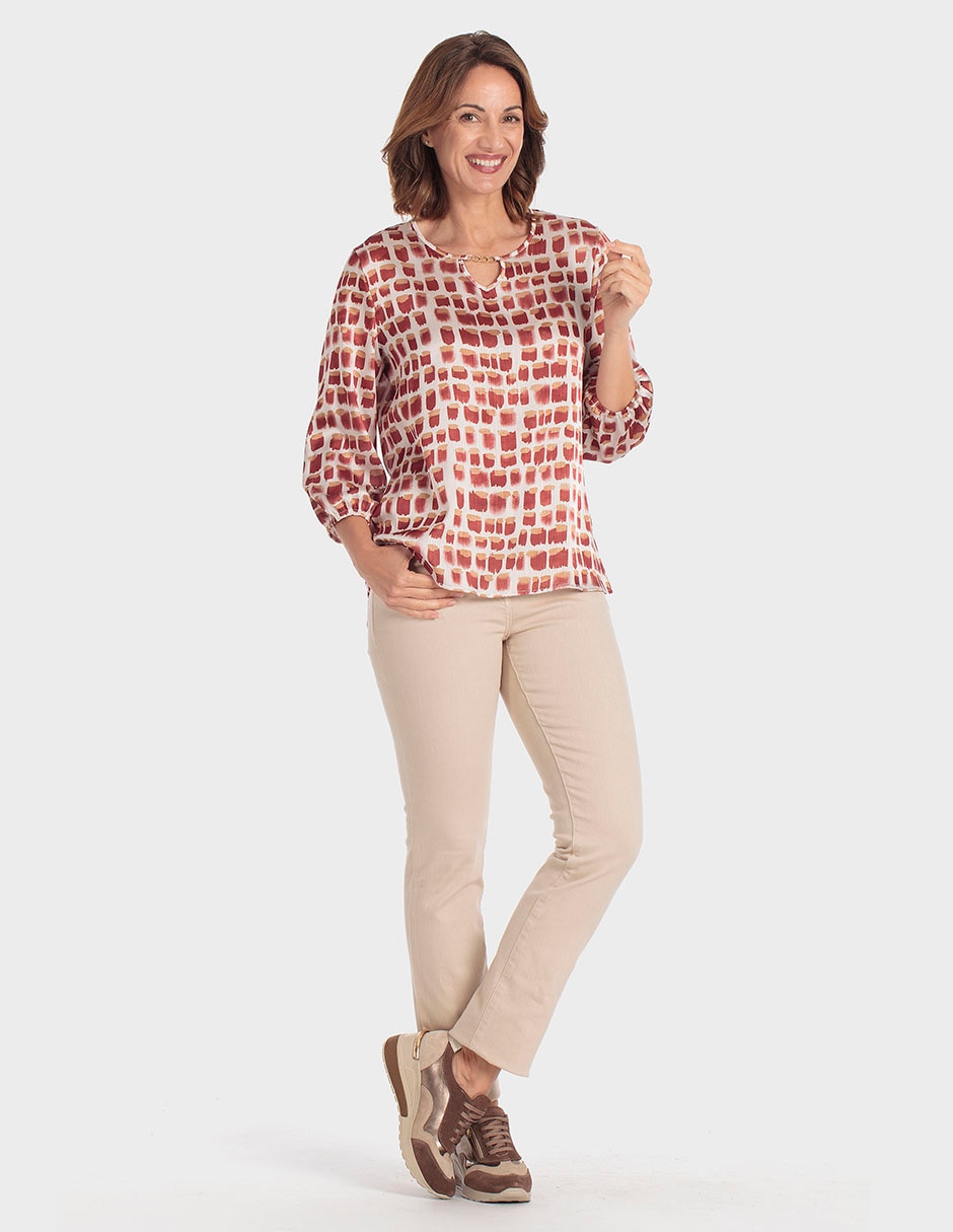 Blusa manga 3/4 para mujer 4