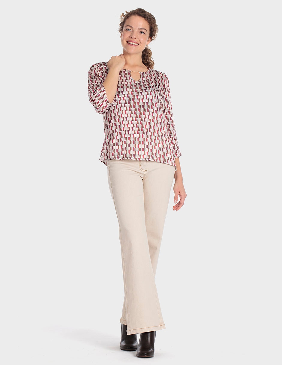 Blusa manga 3/4 para mujer 4