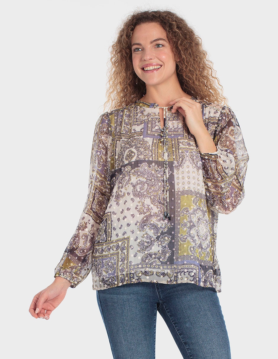 Blusa manga larga para mujer Blusa manga larga para mujer