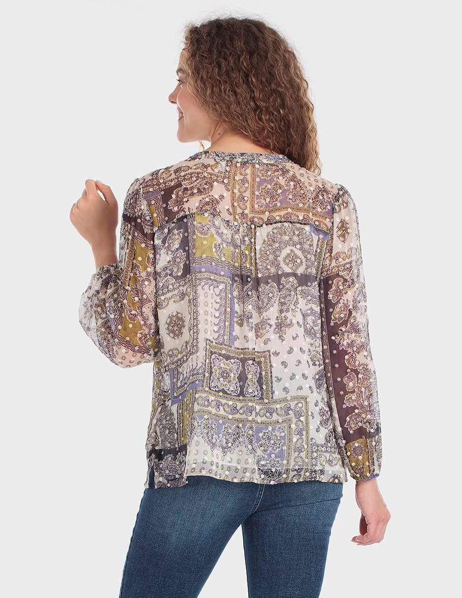 Blusa manga larga para mujer 3