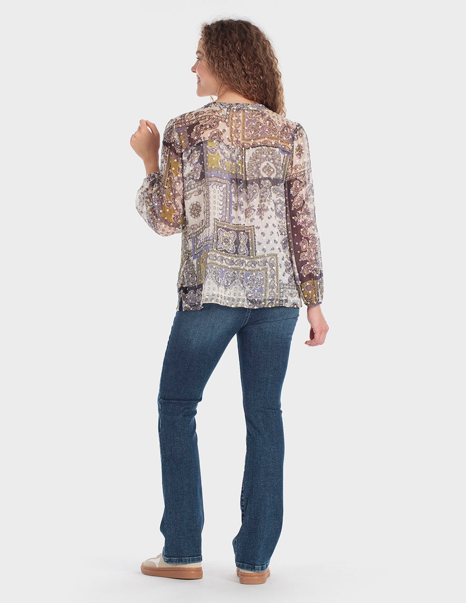 Blusa manga larga para mujer 2