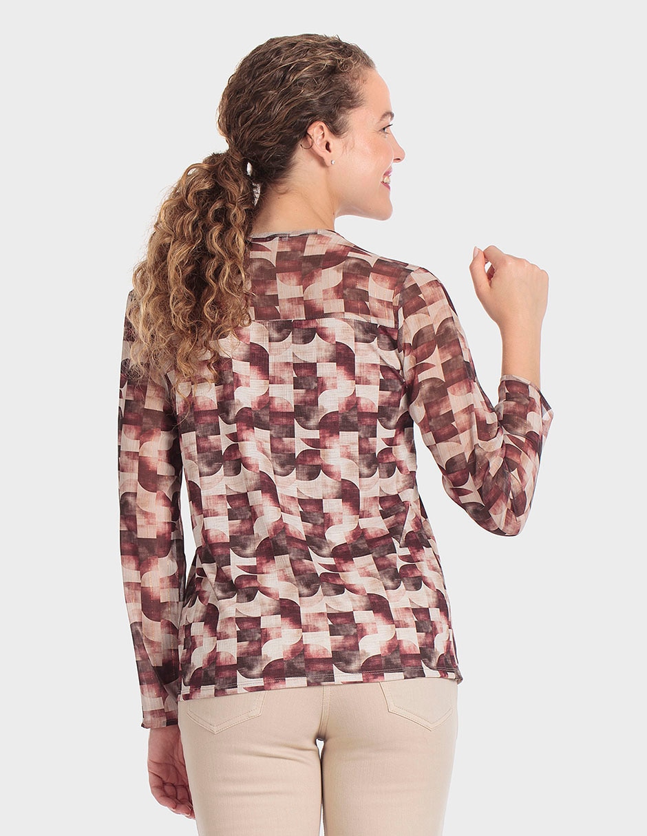 Playera manga corta cuello redondo para mujer 2