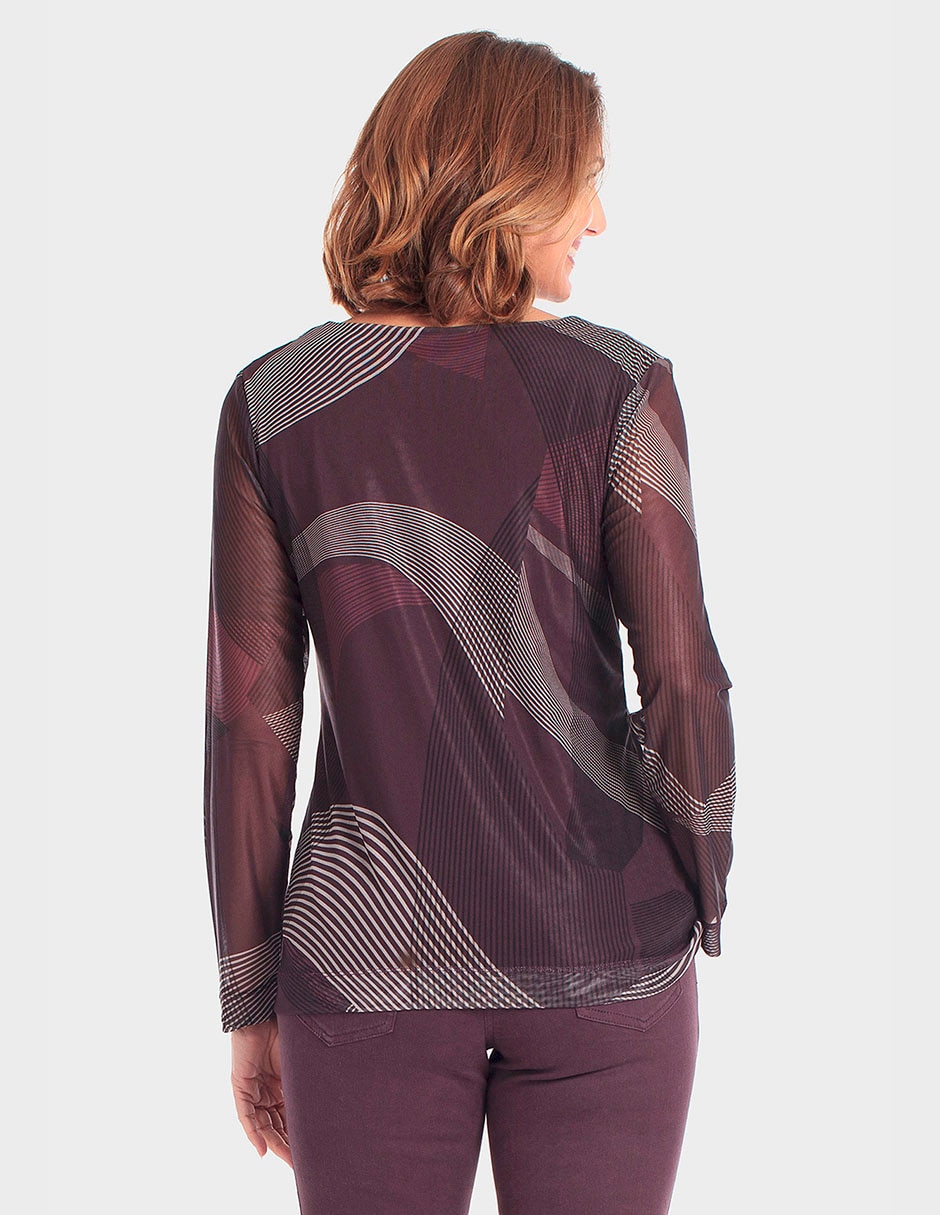 Playera manga corta cuello redondo para mujer 2