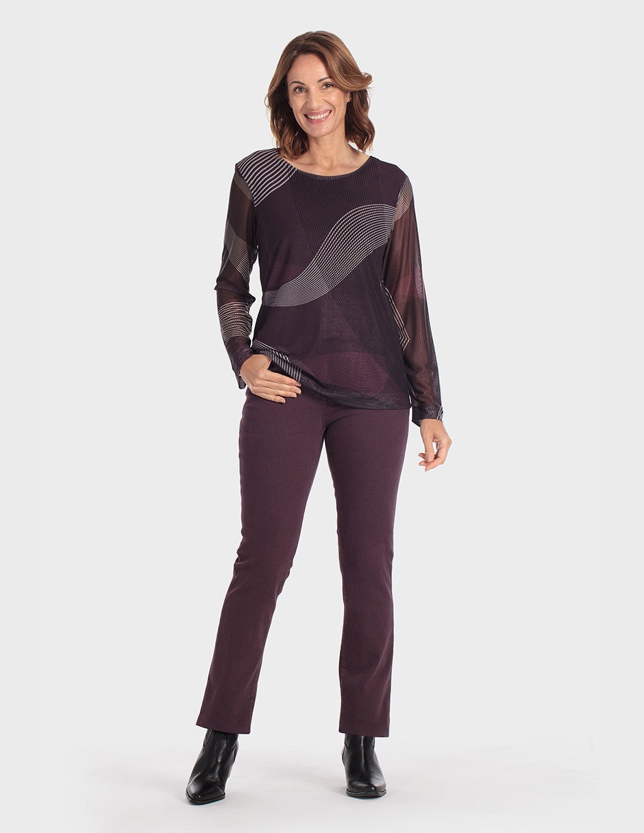 Playera manga corta cuello redondo para mujer 3