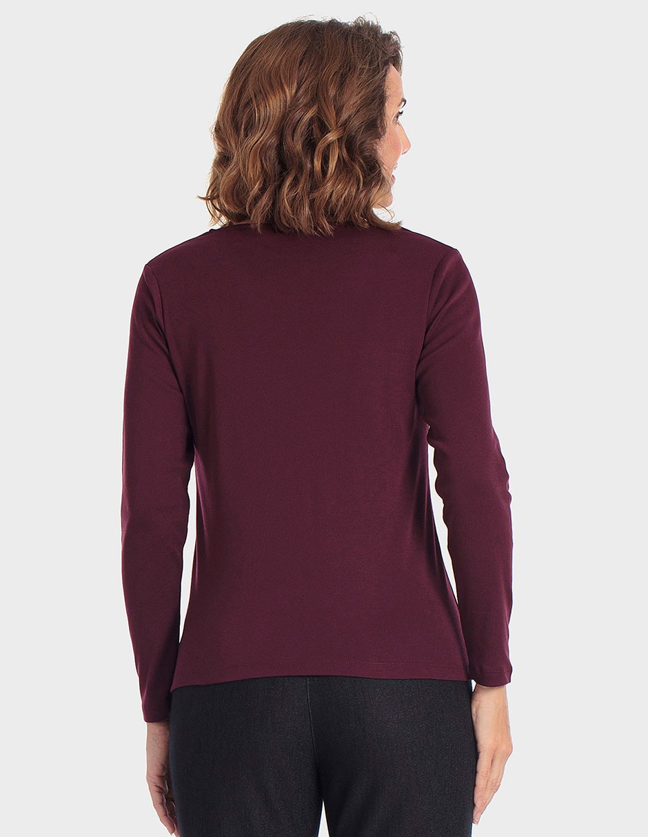 Blusa manga larga para mujer 4