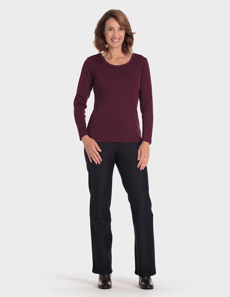 Blusa manga larga para mujer 3