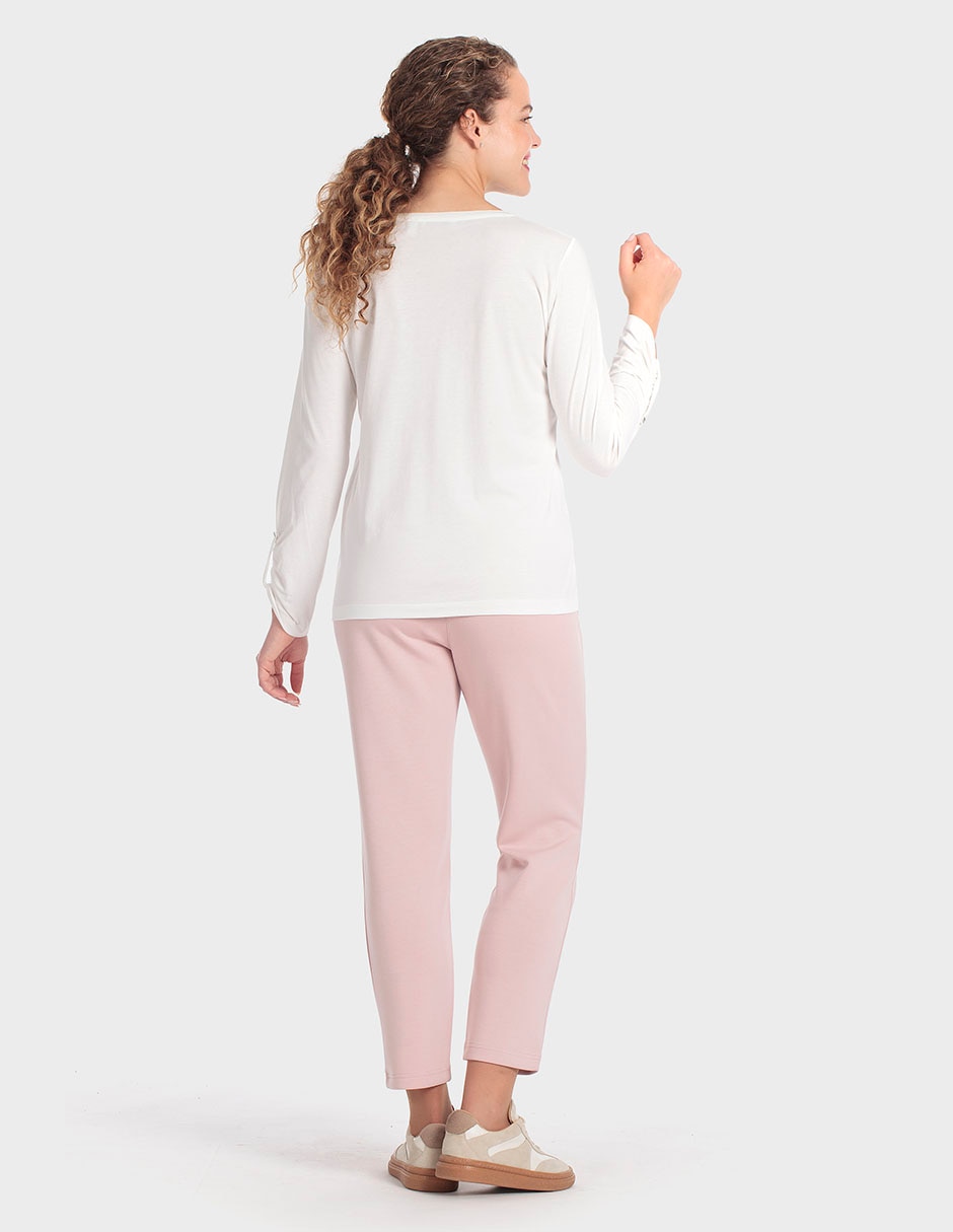 Producto manga larga cuello redondo para mujer 5