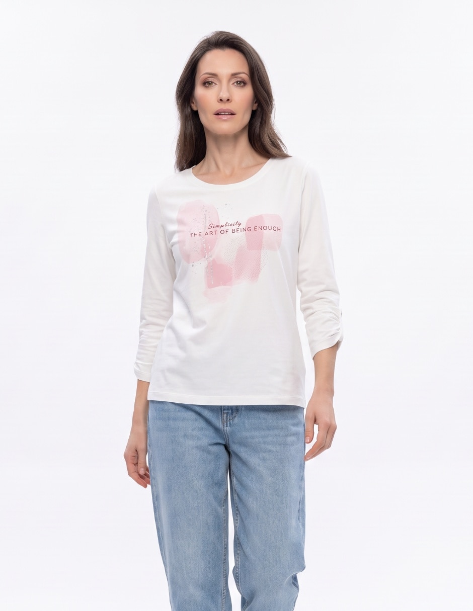 Producto manga larga cuello redondo para mujer