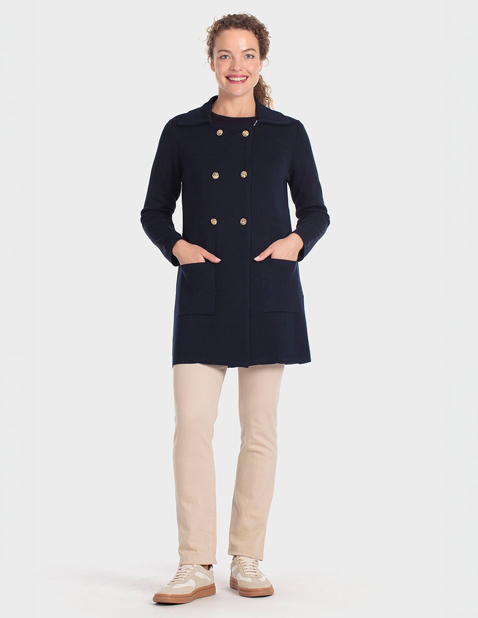 Suéter cuello camisero para mujer 3