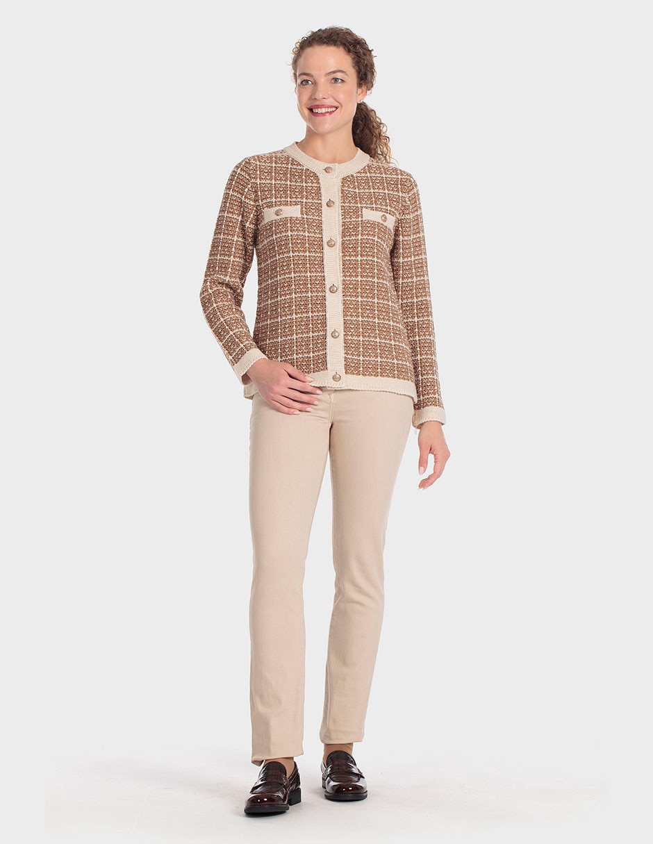 Suéter cuello redondo para mujer 3