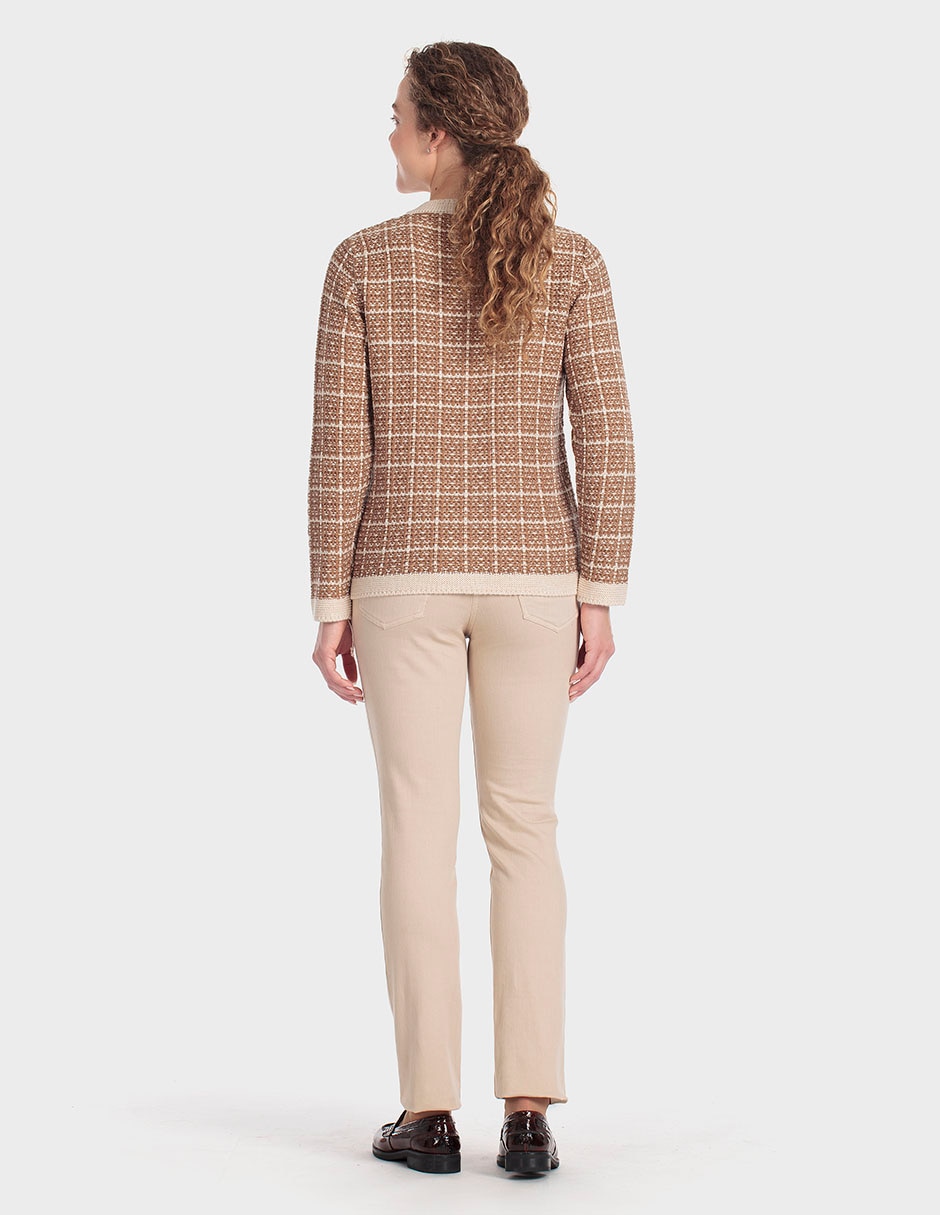 Suéter cuello redondo para mujer 2