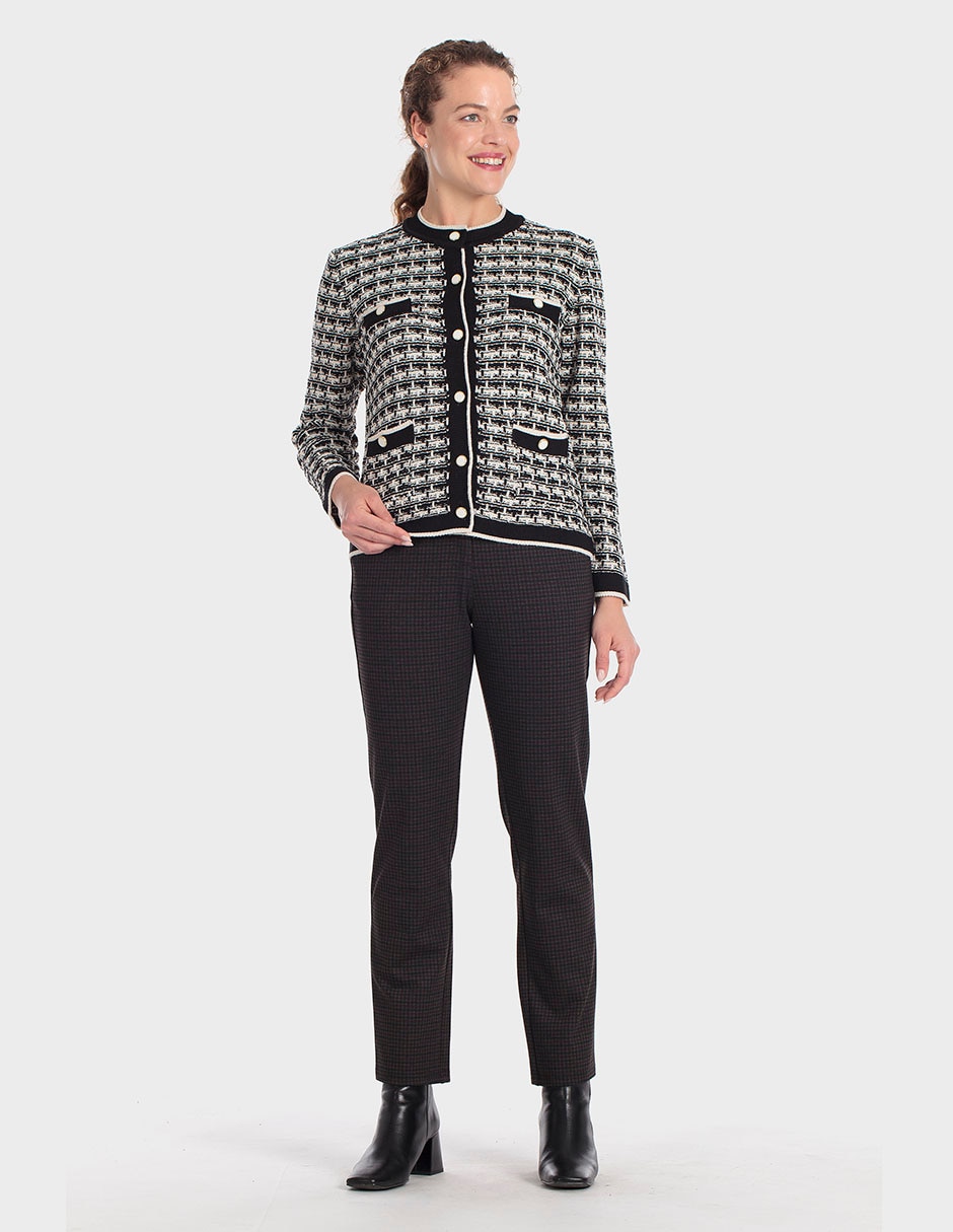 Suéter cuello redondo para mujer 4
