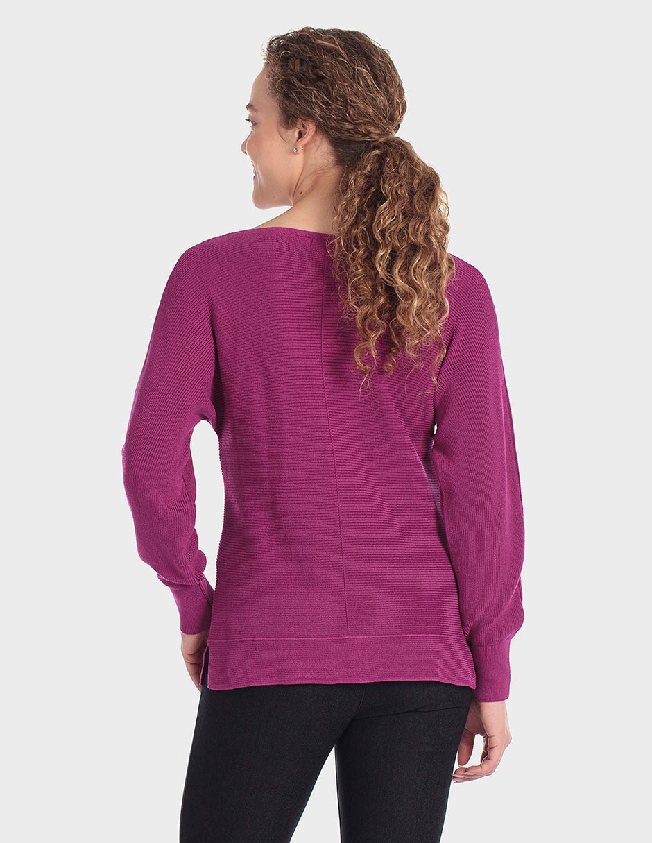 Suéter cuello ojal para mujer 4
