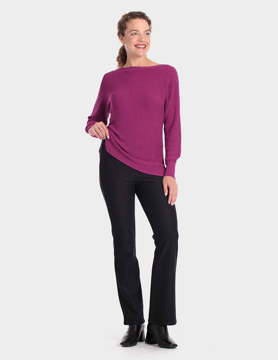 Suéter cuello ojal para mujer 3