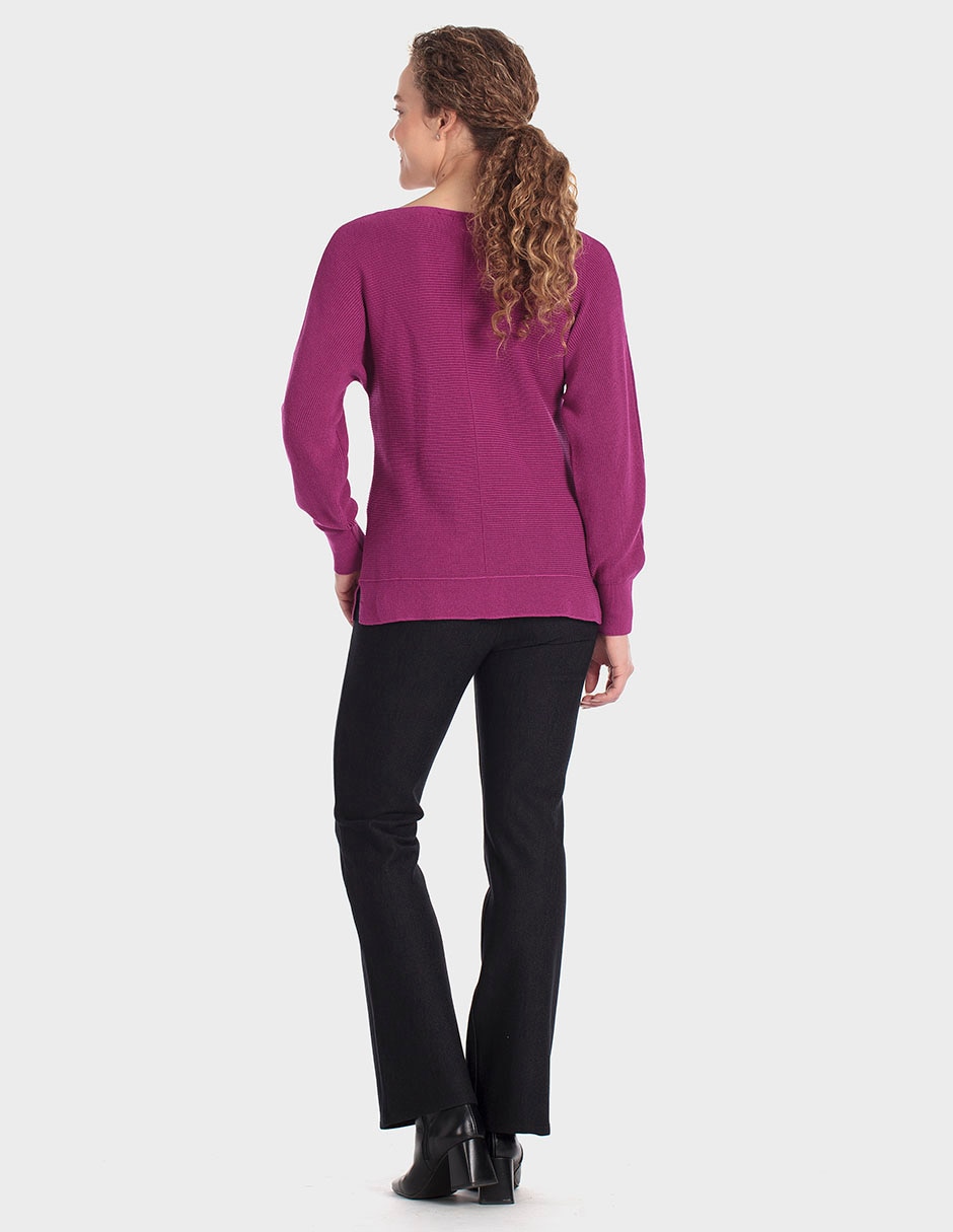 Suéter cuello ojal para mujer 2