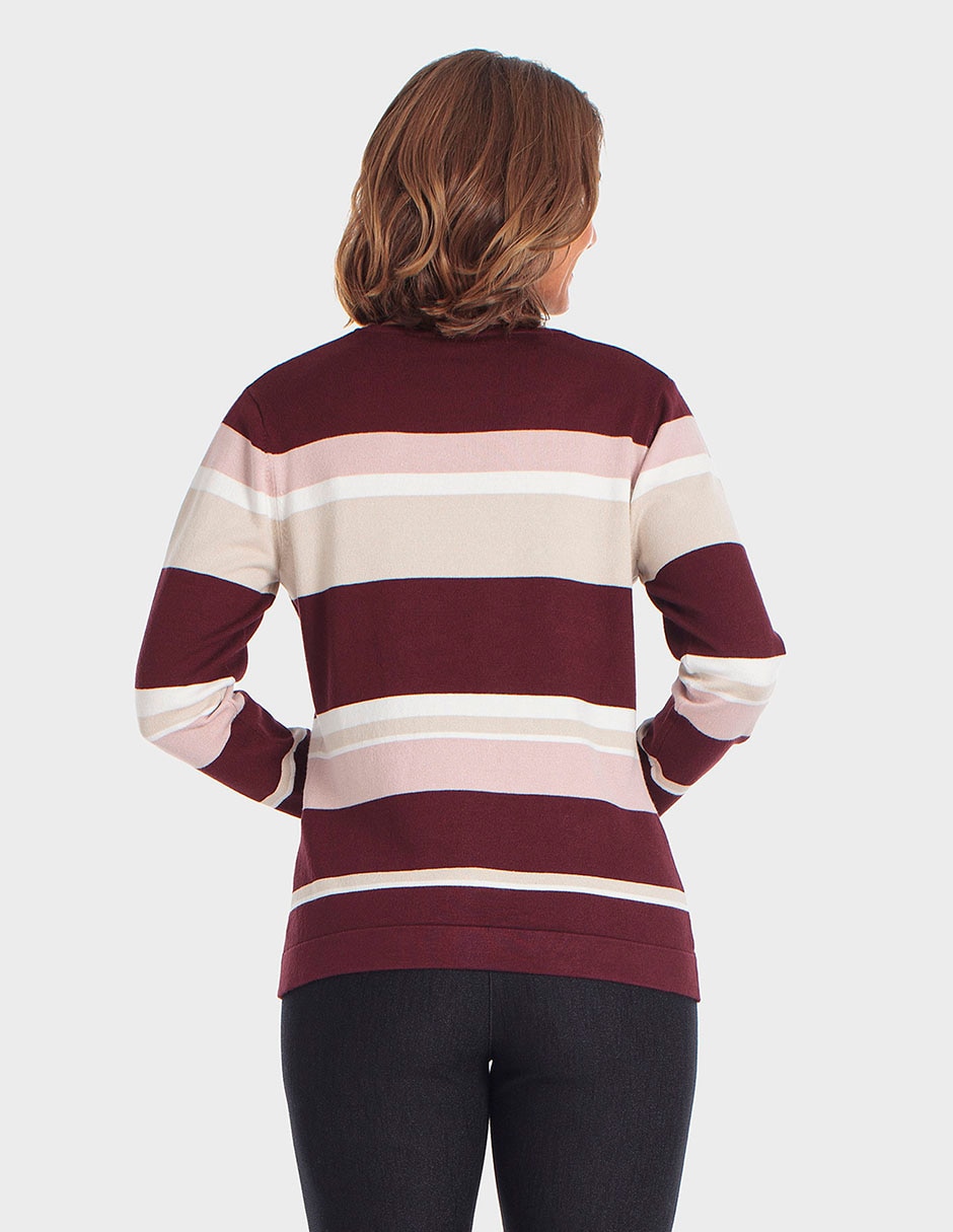 Suéter cuello redondo para mujer 4