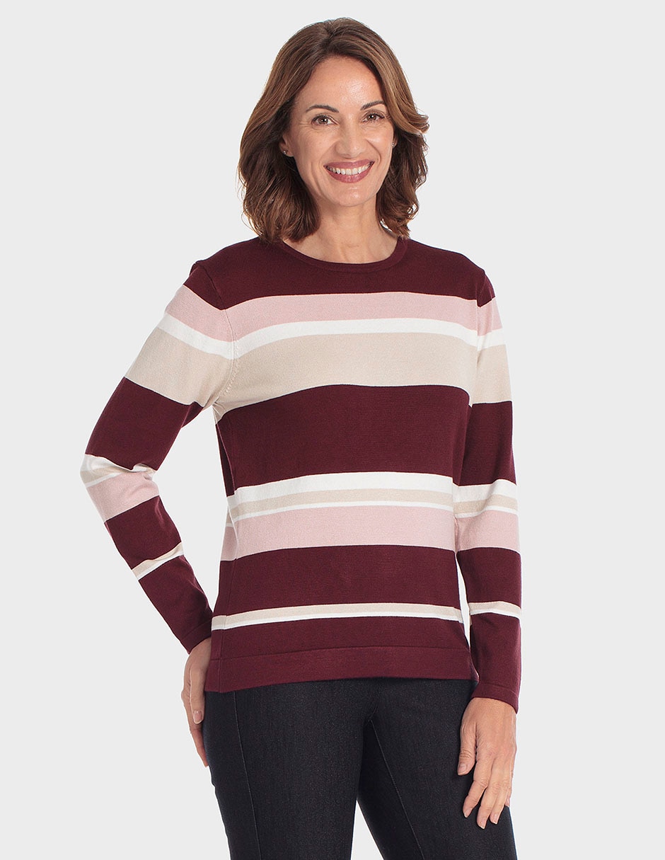 Suéter cuello redondo para mujer Suéter cuello redondo para mujer