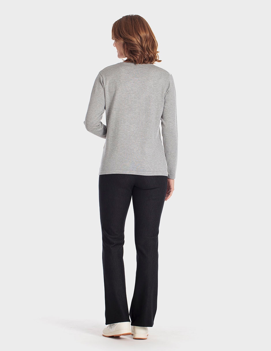 Suéter cuello redondo para mujer