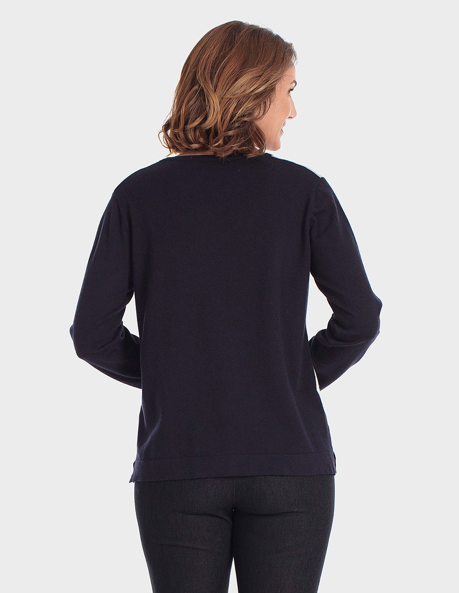 Suéter cuello redondo para mujer 3