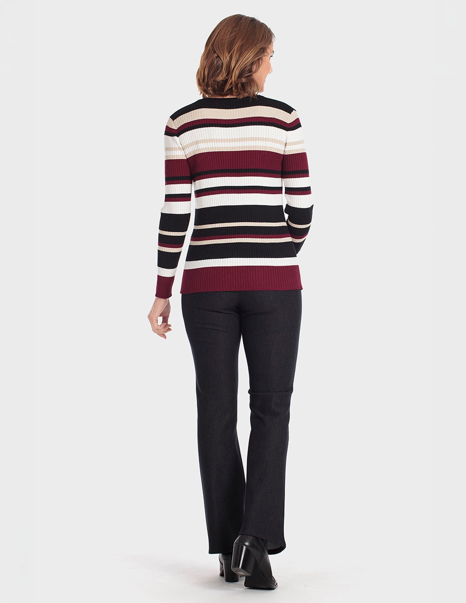 Suéter cuello redondo para mujer 2
