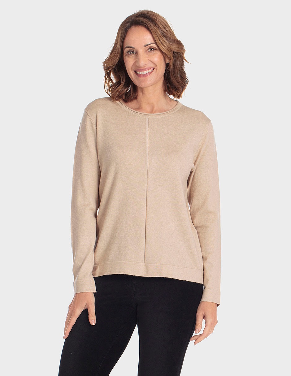 Suéter cuello redondo para mujer Suéter cuello redondo para mujer