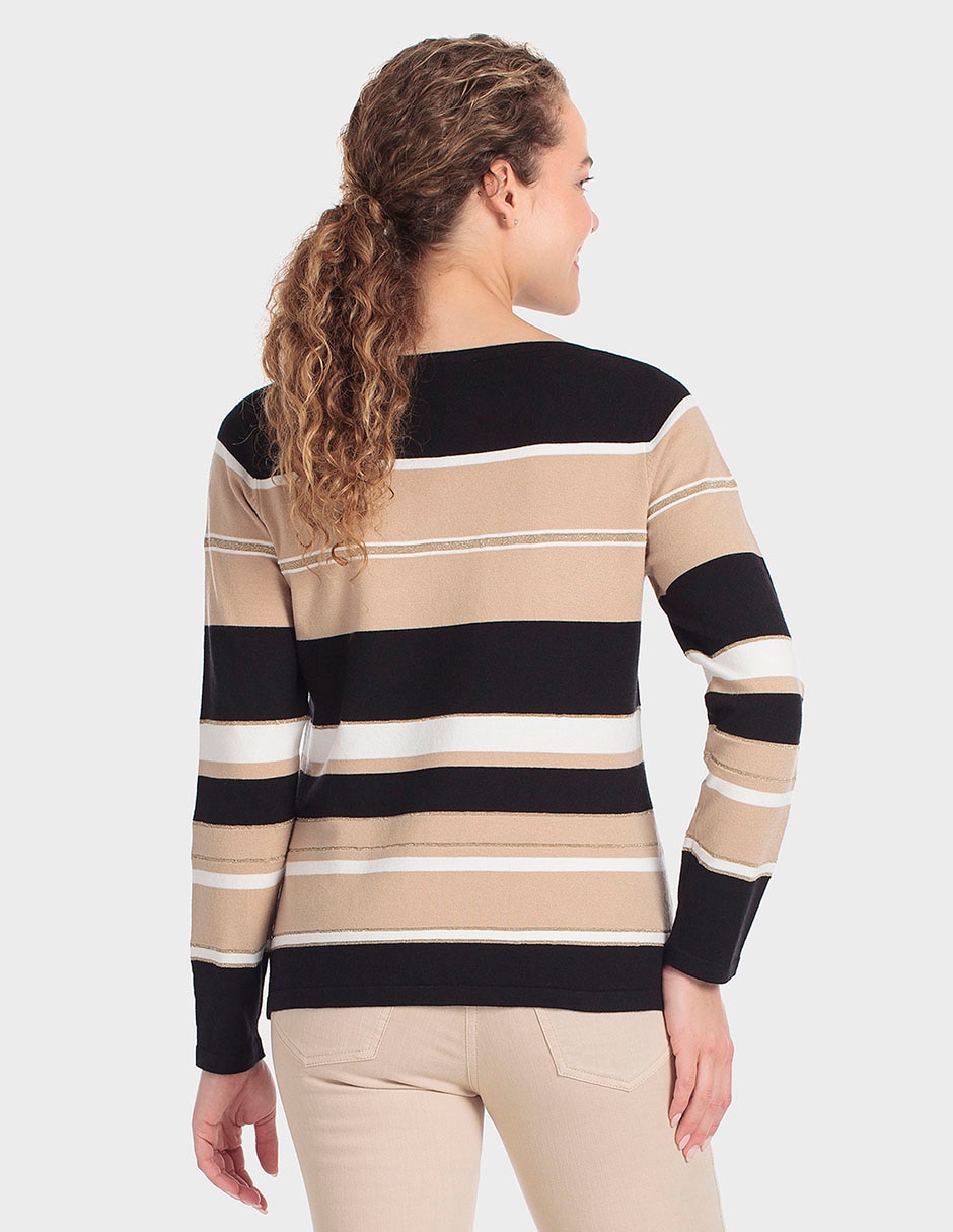 Suéter cuello redondo para mujer 4
