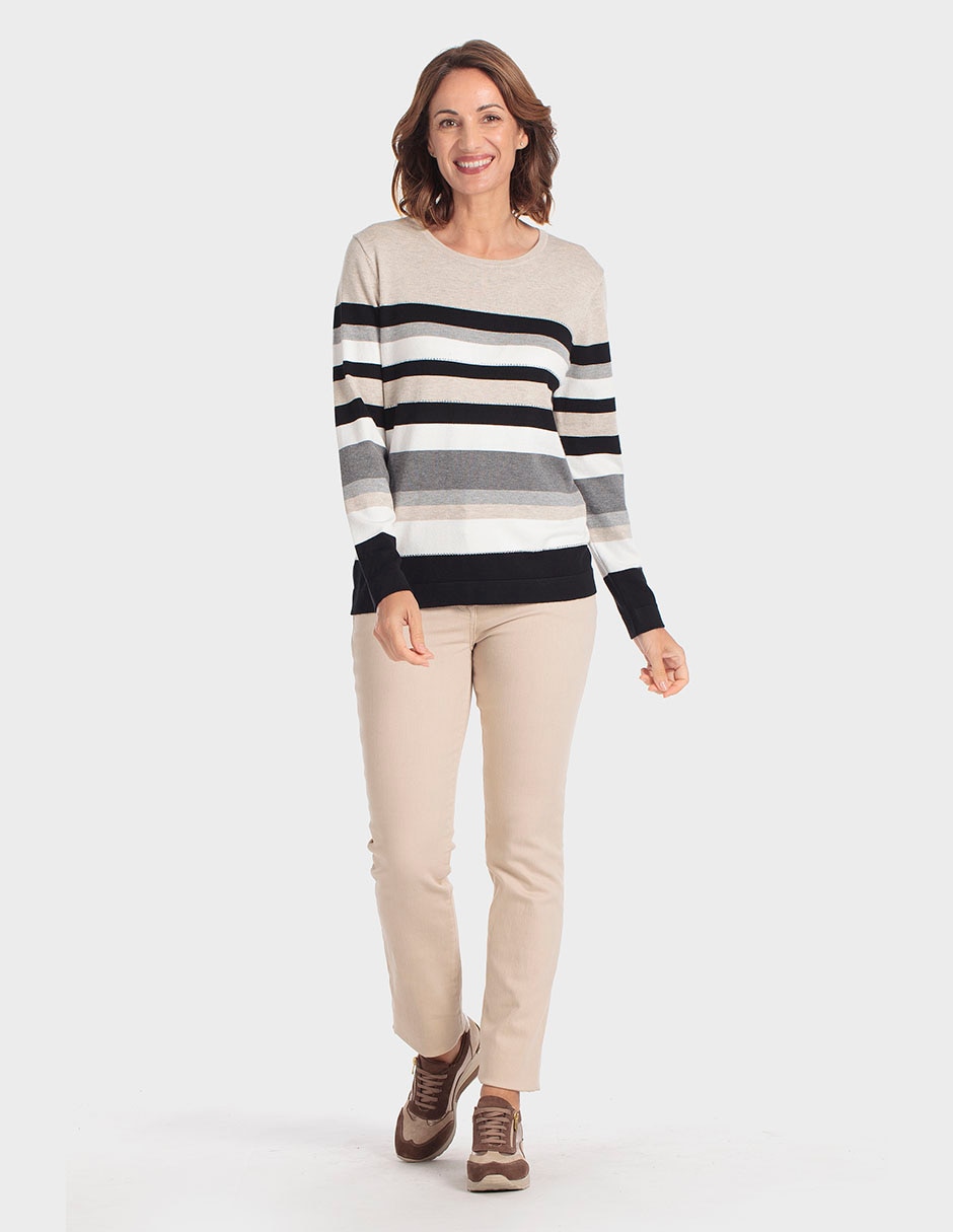 Suéter cuello redondo para mujer 3