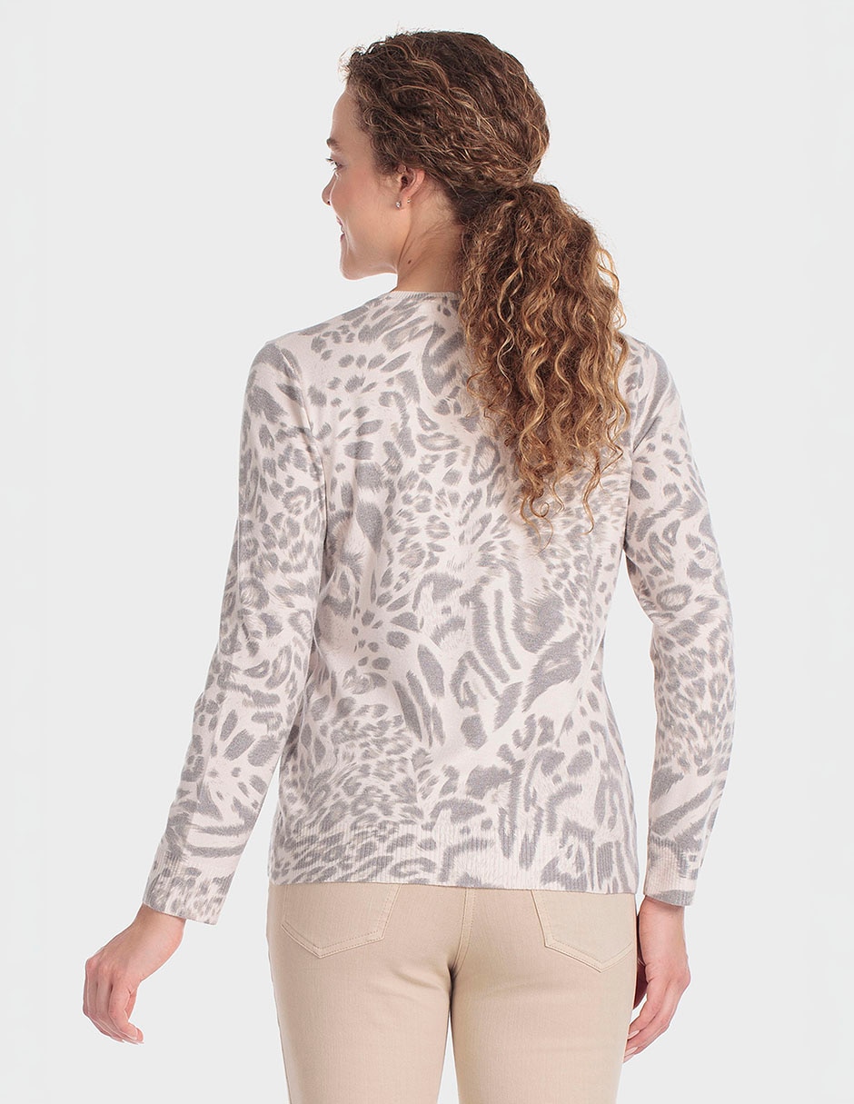 Suéter cuello ojal para mujer 4