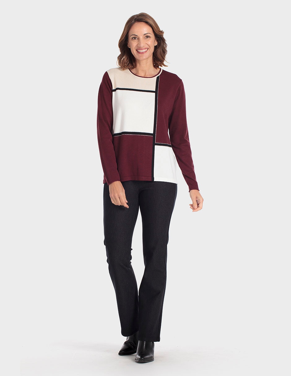 Suéter cuello redondo para mujer 3
