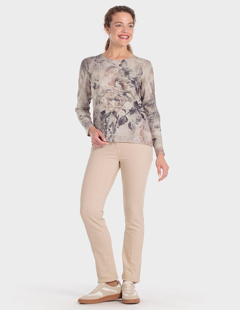 Suéter cuello redondo para mujer 3