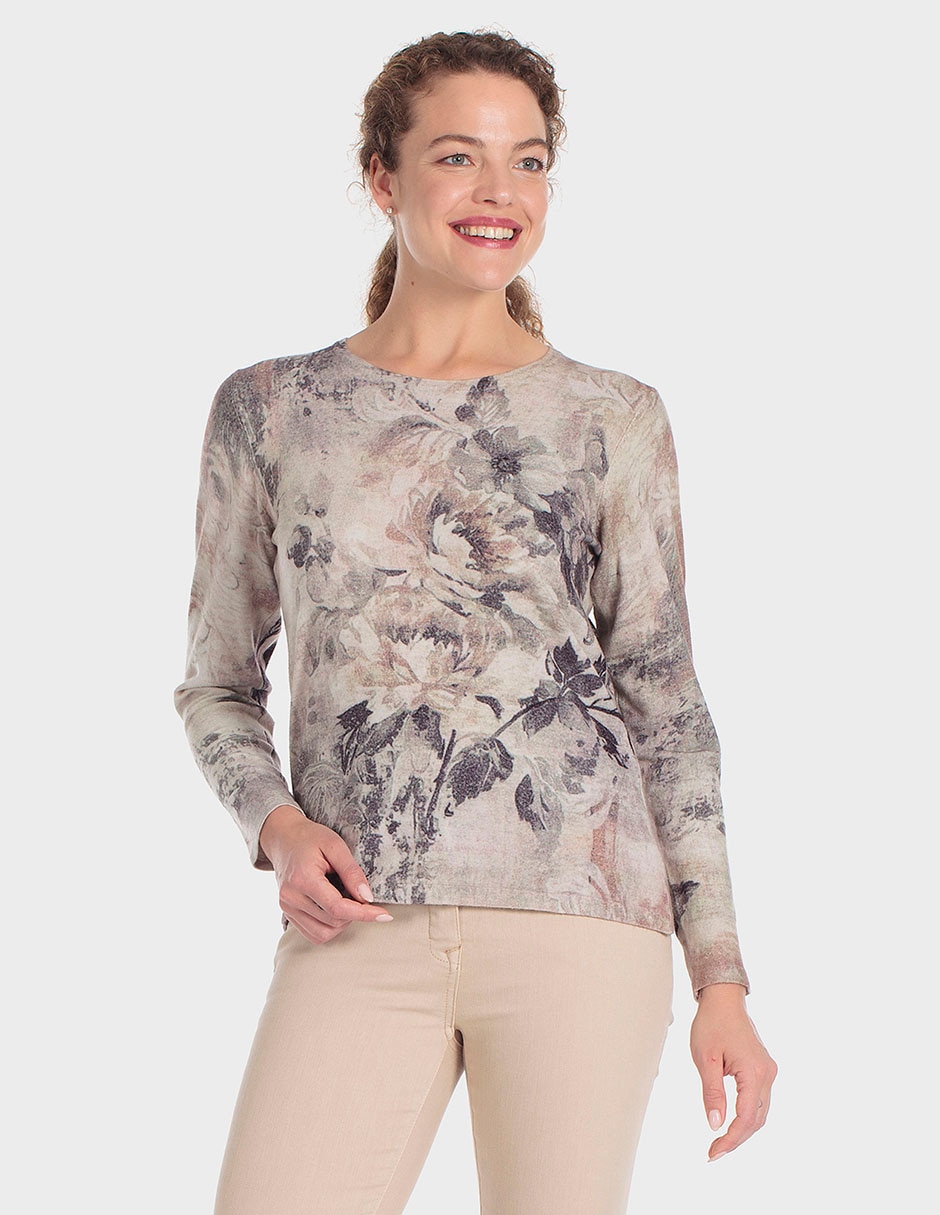 Suéter cuello redondo para mujer Suéter cuello redondo para mujer