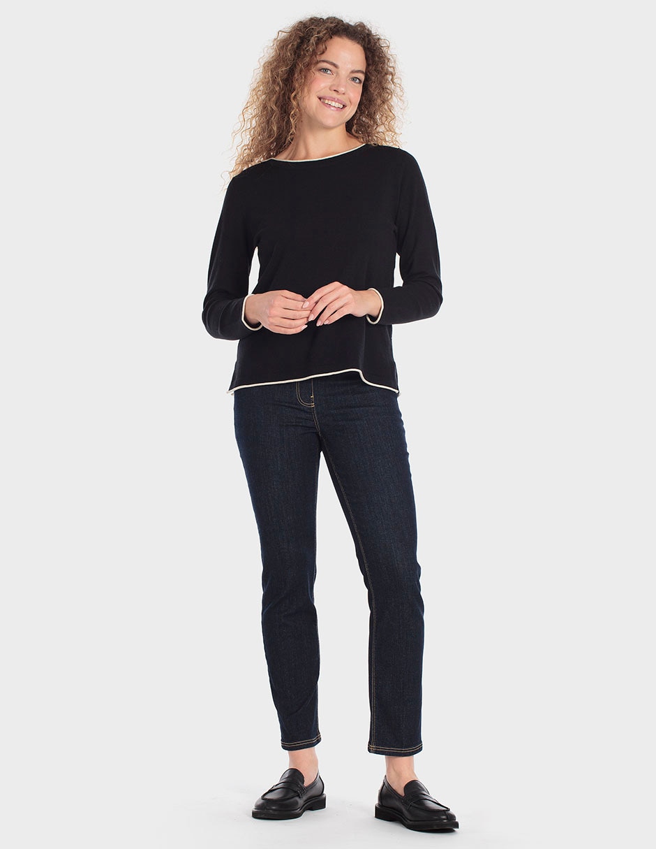 Suéter cuello redondo para mujer 3