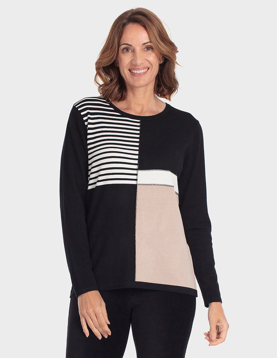 Suéter cuello redondo para mujer Suéter cuello redondo para mujer