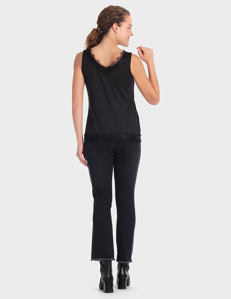 Blusa sin manga para mujer 4
