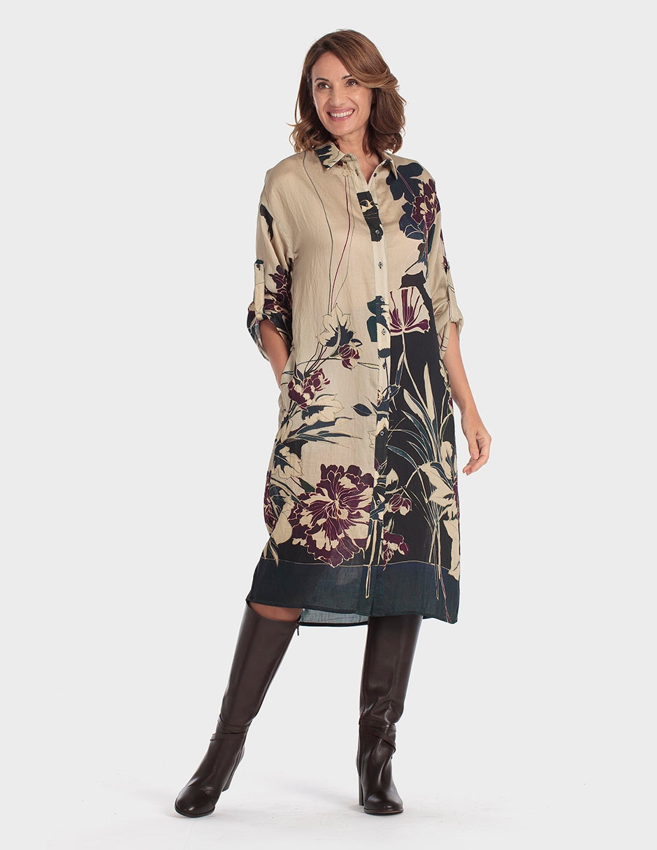 Vestido midi casual para mujer Vestido midi casual para mujer