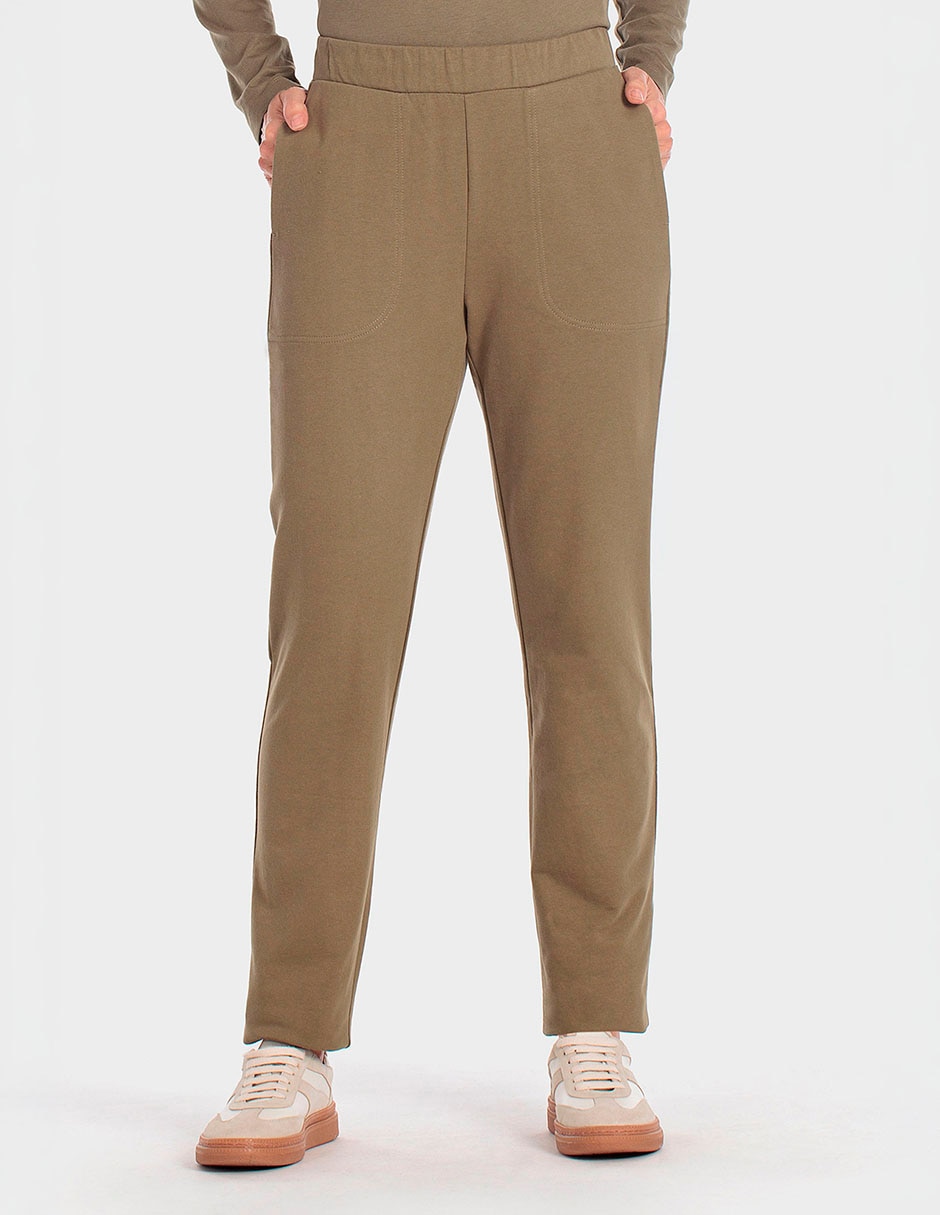 Pants slim elástico para mujer
