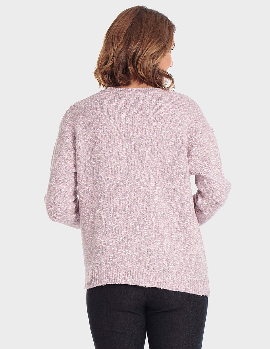 Suéter cuello redondo para mujer 3
