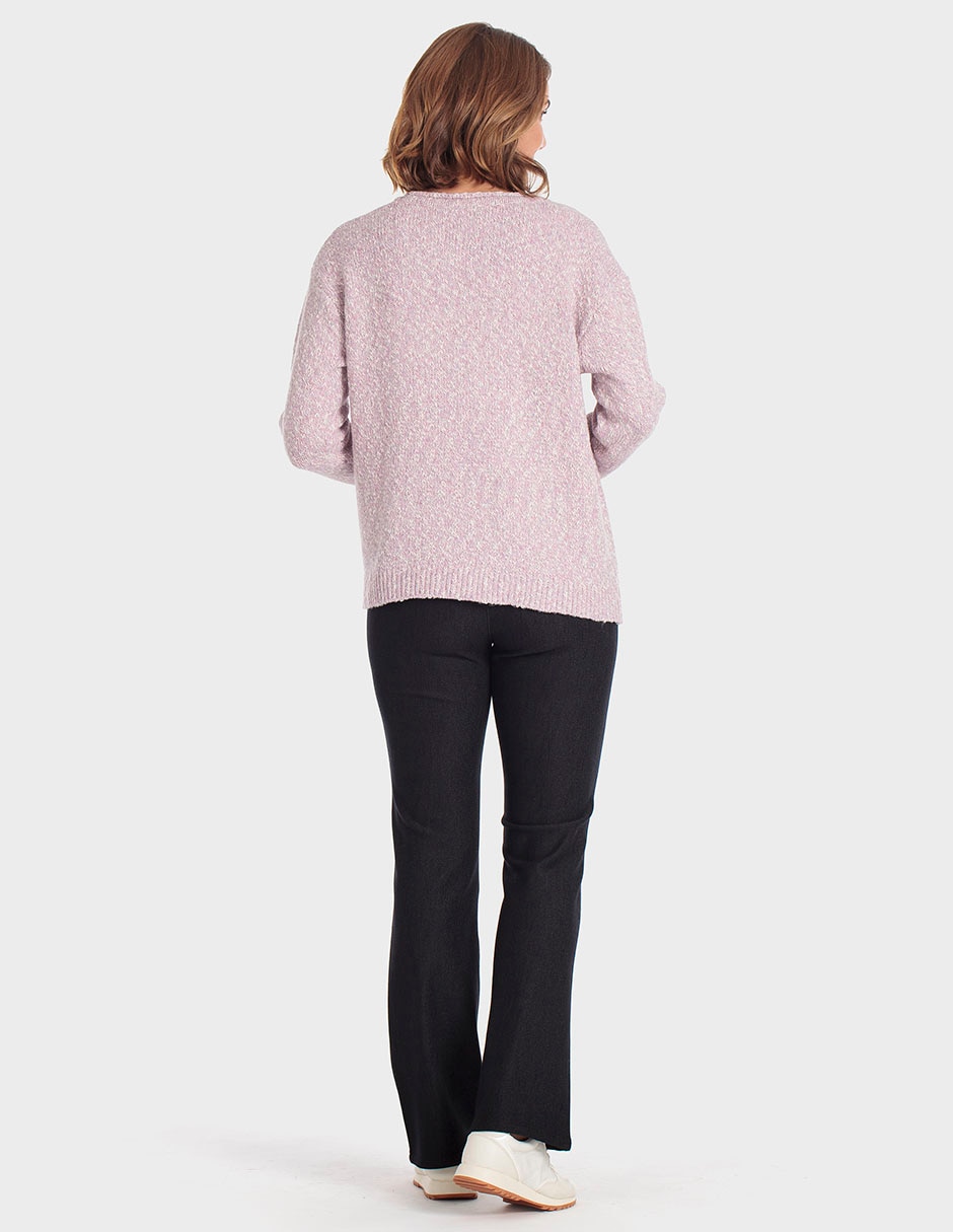 Suéter cuello redondo para mujer 2