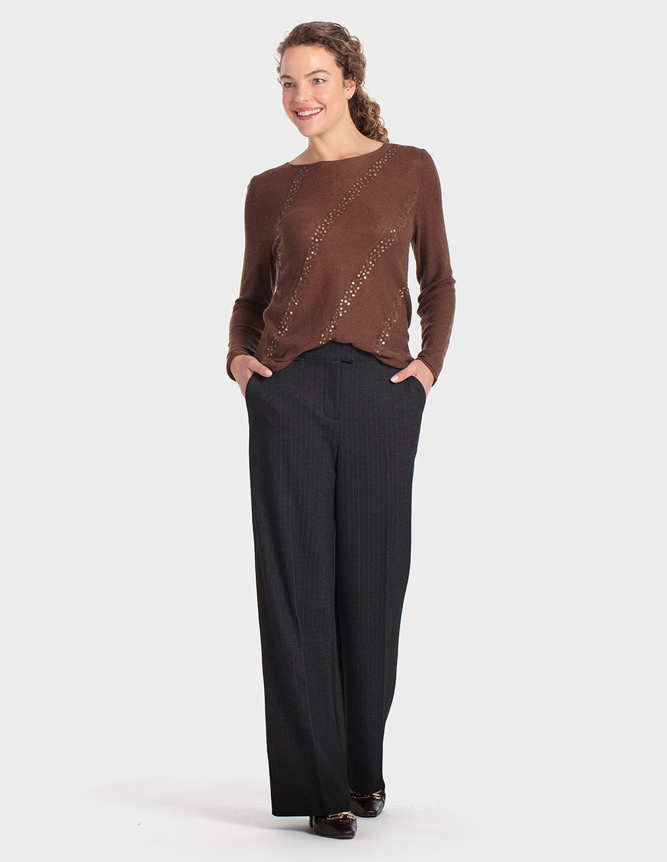 Suéter cuello redondo para mujer 3