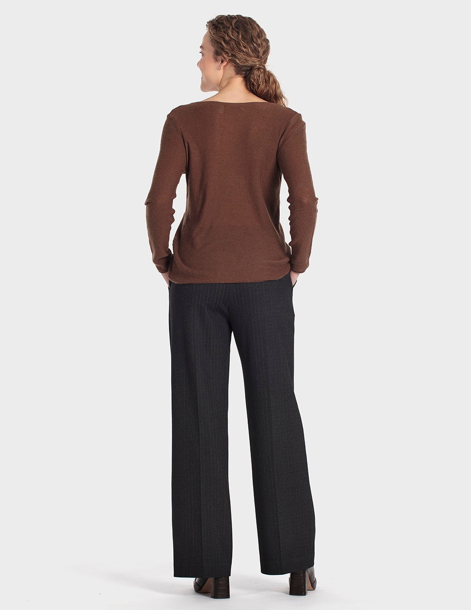Suéter cuello redondo para mujer 4