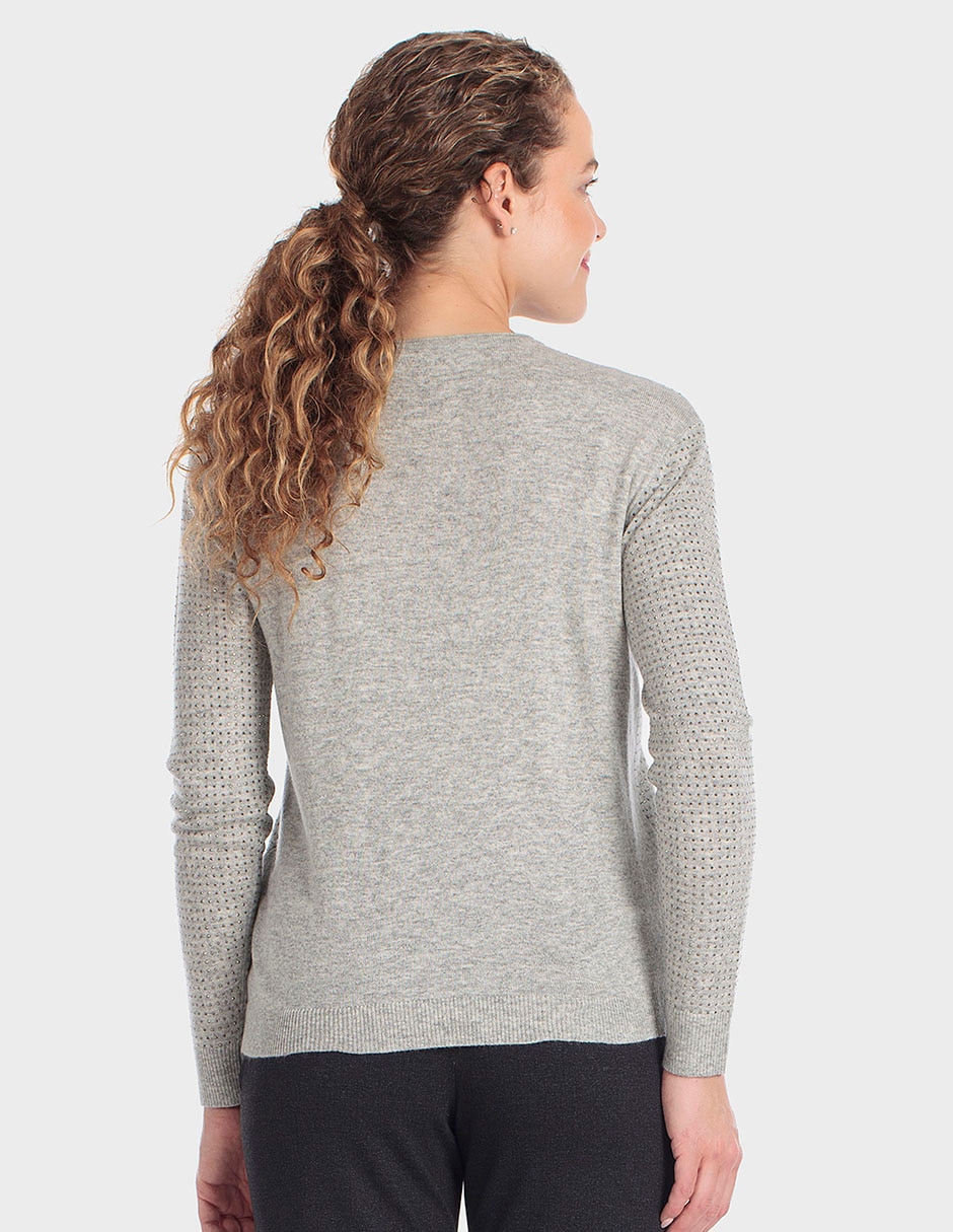 Suéter cuello ojal para mujer 4