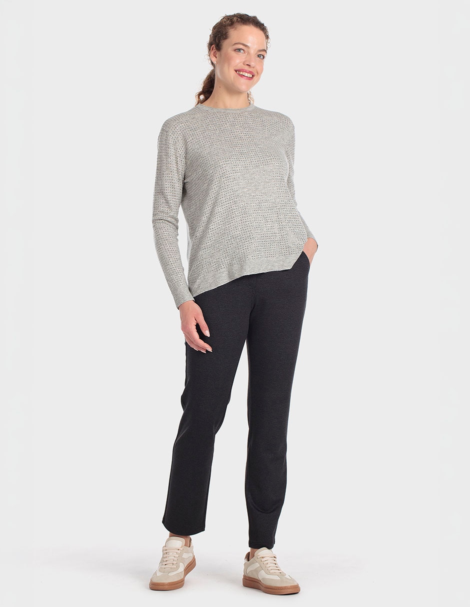 Suéter cuello ojal para mujer 3