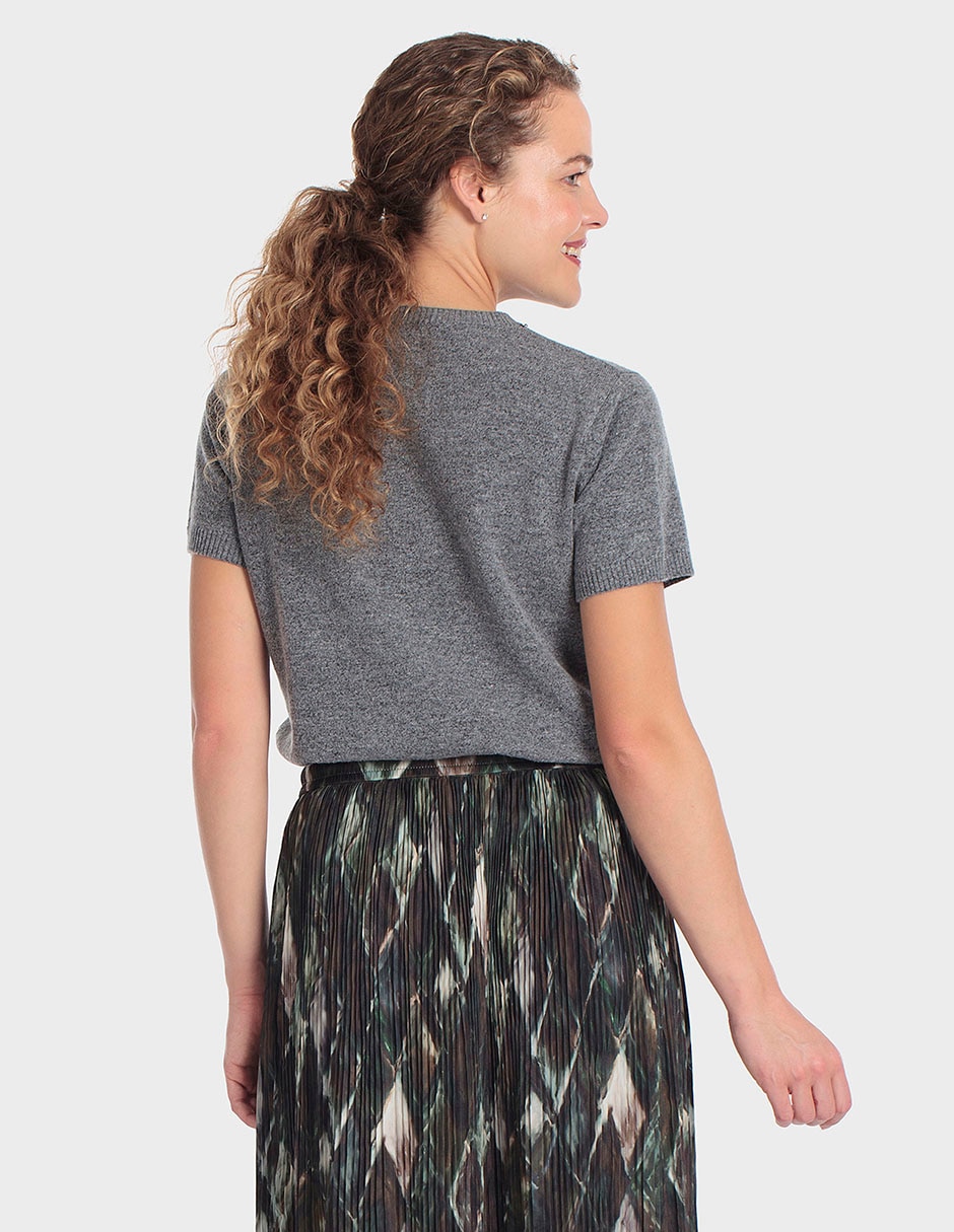 Suéter cuello redondo para mujer 2