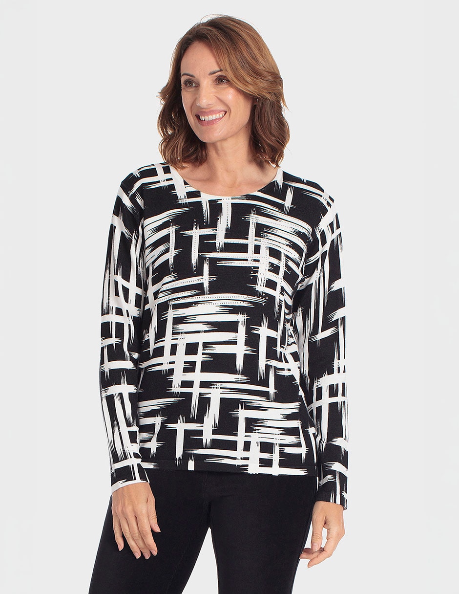 Suéter cuello redondo para mujer Suéter cuello redondo para mujer