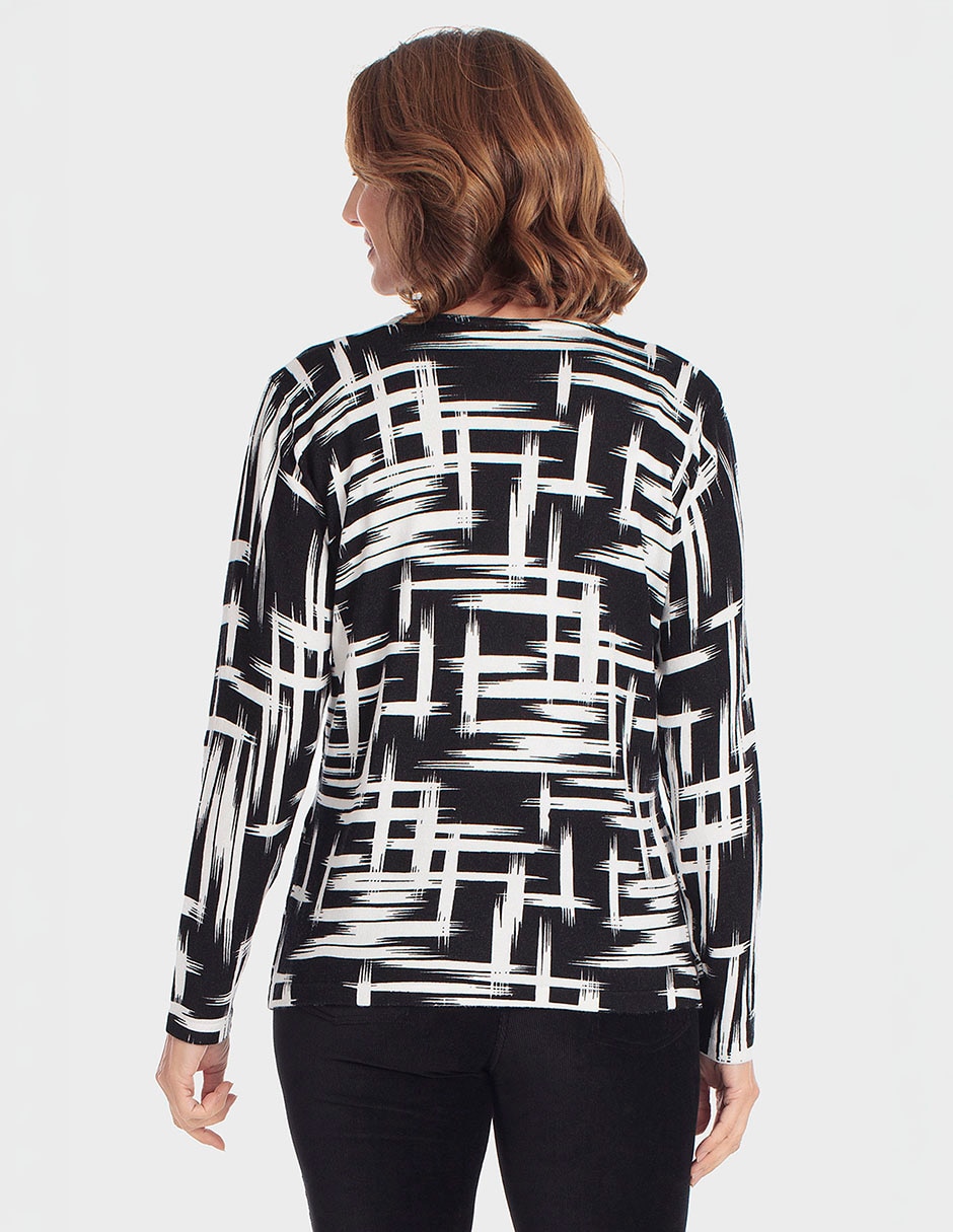 Suéter cuello redondo para mujer 4