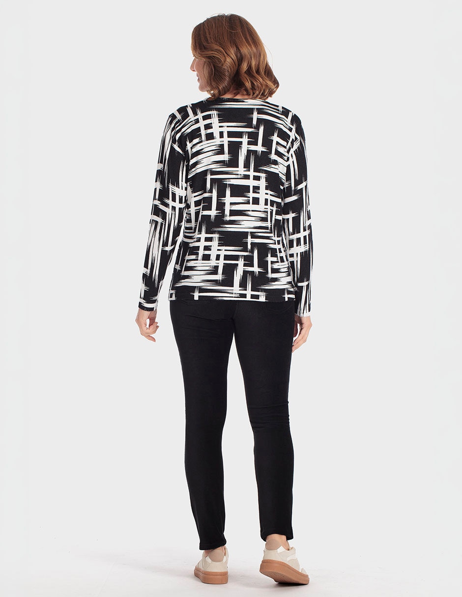 Suéter cuello redondo para mujer 2