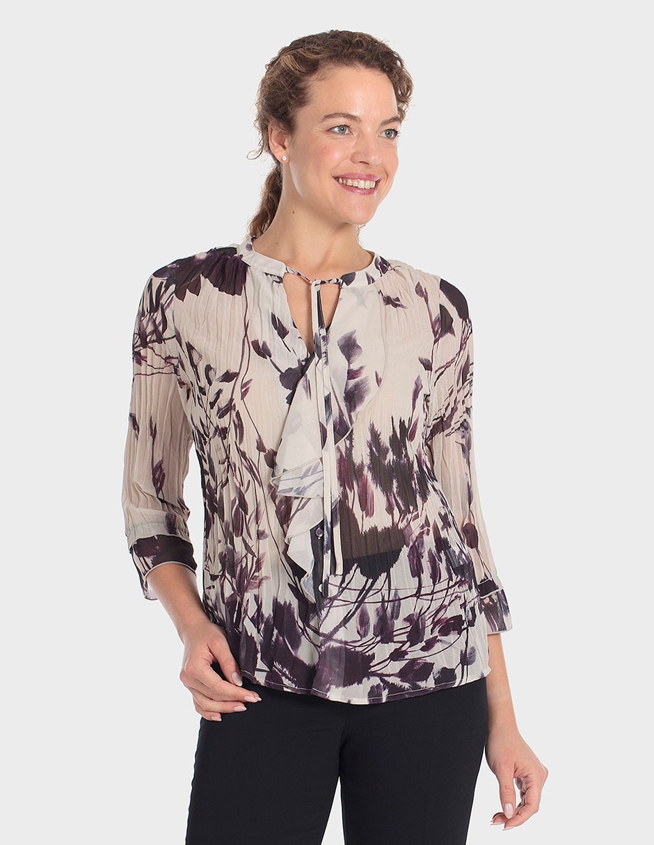 Blusa manga 3/4 para mujer