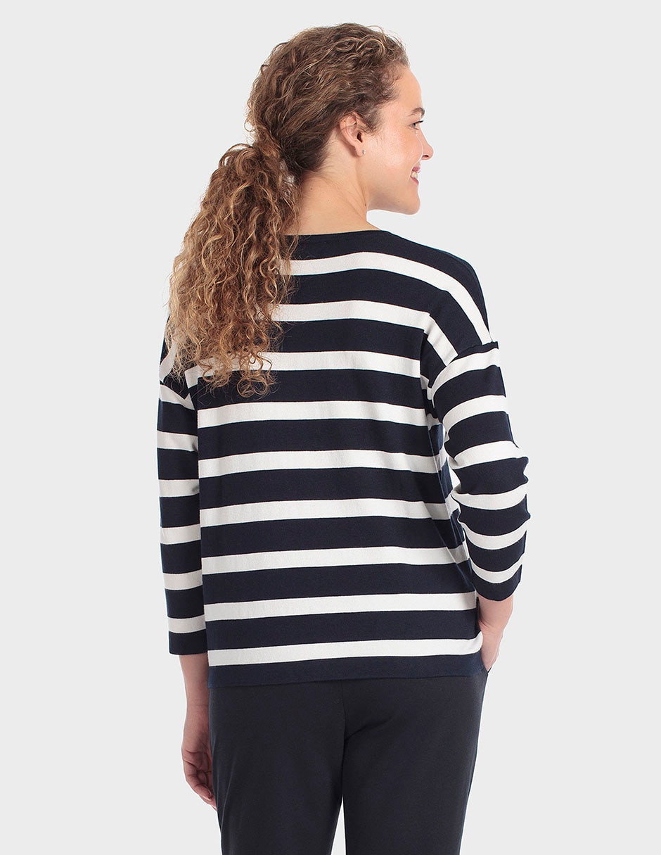 Suéter cuello redondo para mujer 2