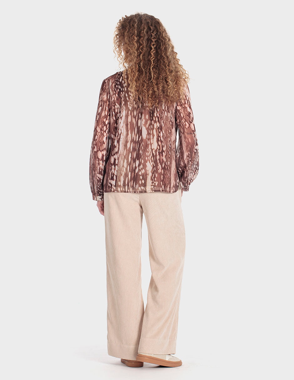 Blusa manga larga para mujer 4