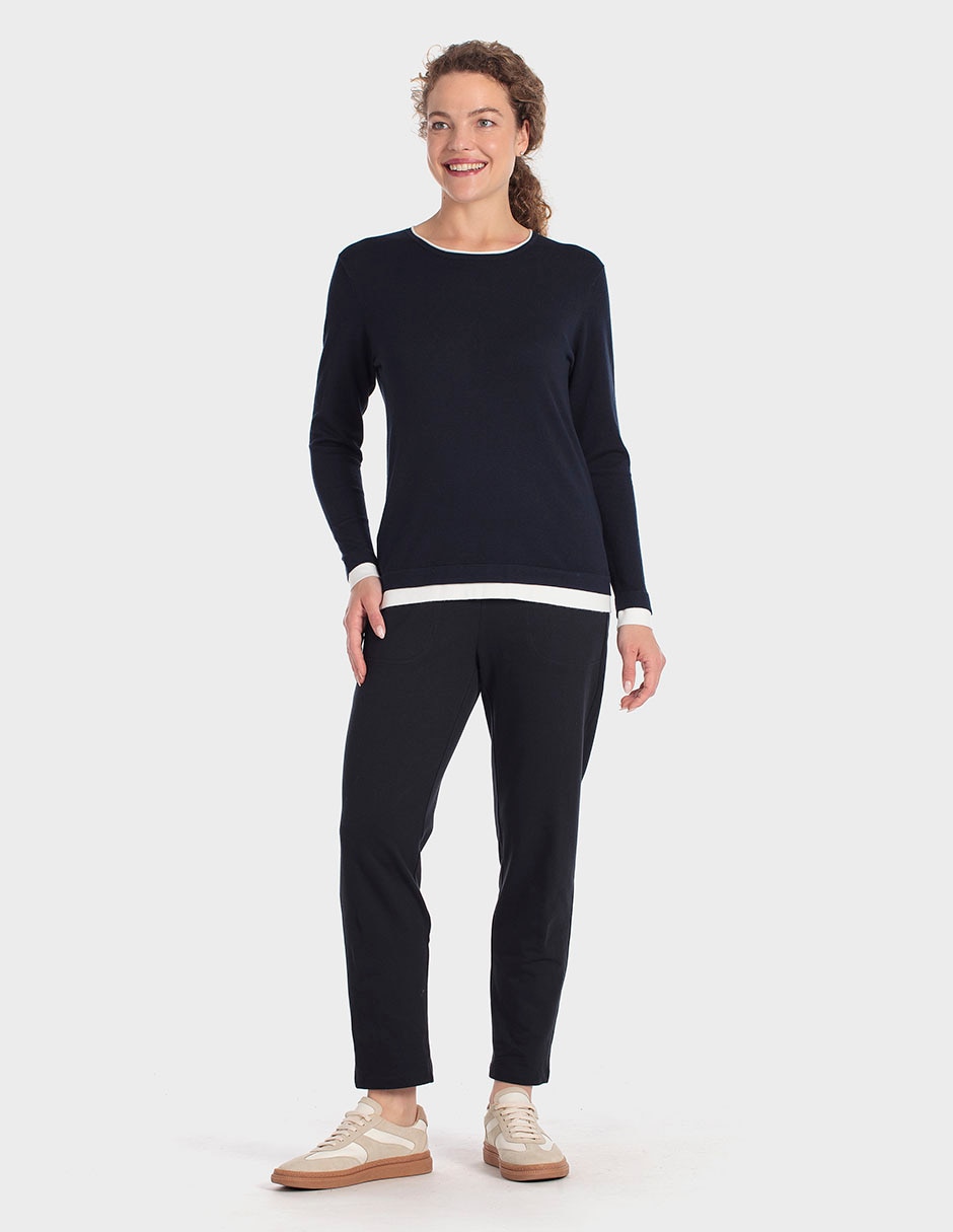 Suéter cuello redondo para mujer 3
